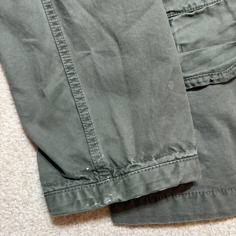 Gap Military Jacket Mens Large Green Fatigue Field Utility Hooded Canvas M-65 - Picture 9 of 16
